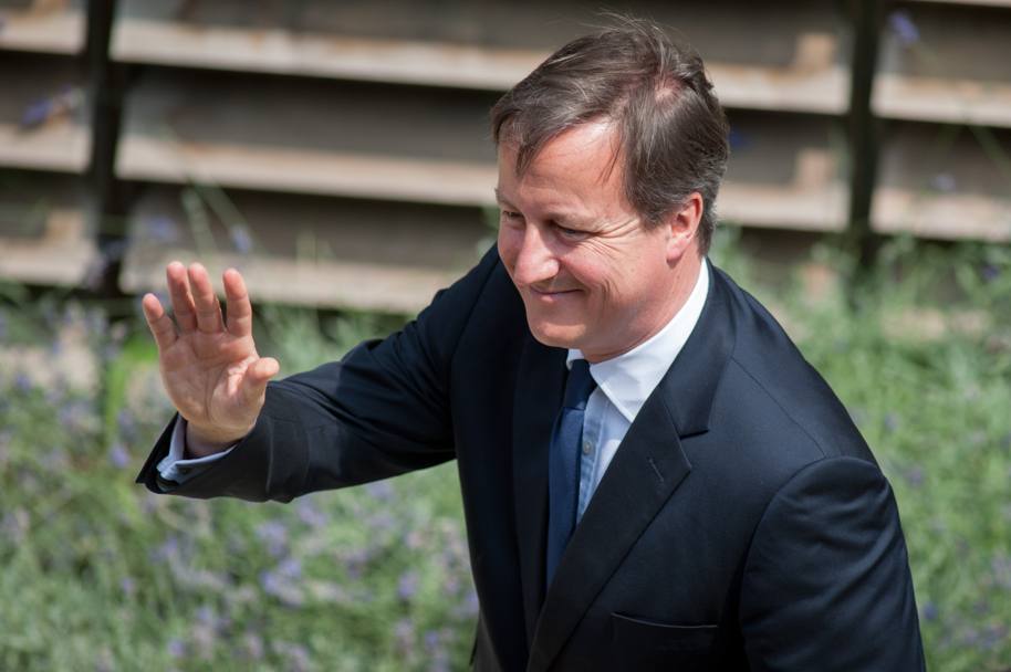 La visita di David Cameron, primo ministro del Regno Unito, ad Expo per il National Day della Gran Bretagna. (LaPresse)